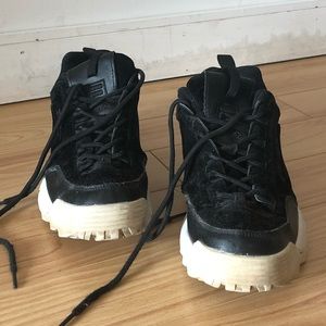 Fila Disruptor suede shoes